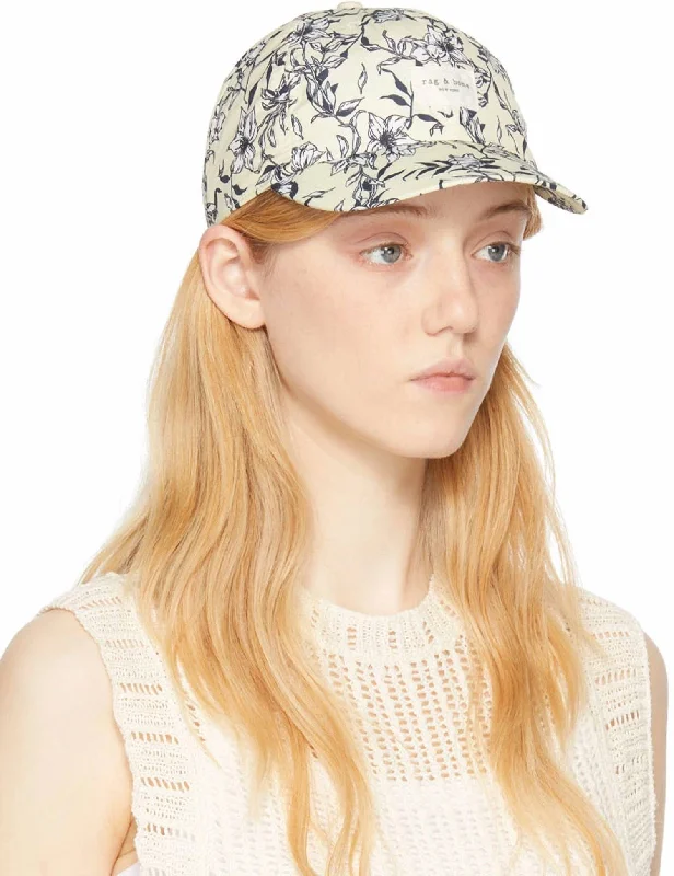 Addison Cap In Yellow Floral