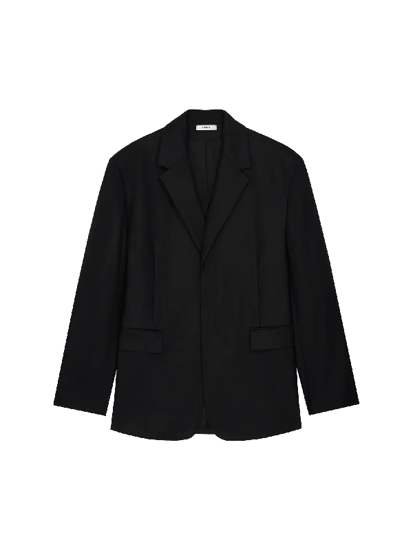 Womens DNA FrutFiber Oversized Blazer—black