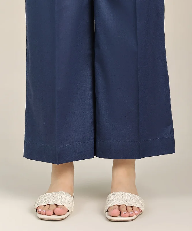 Cotton Viscose Straight Pants