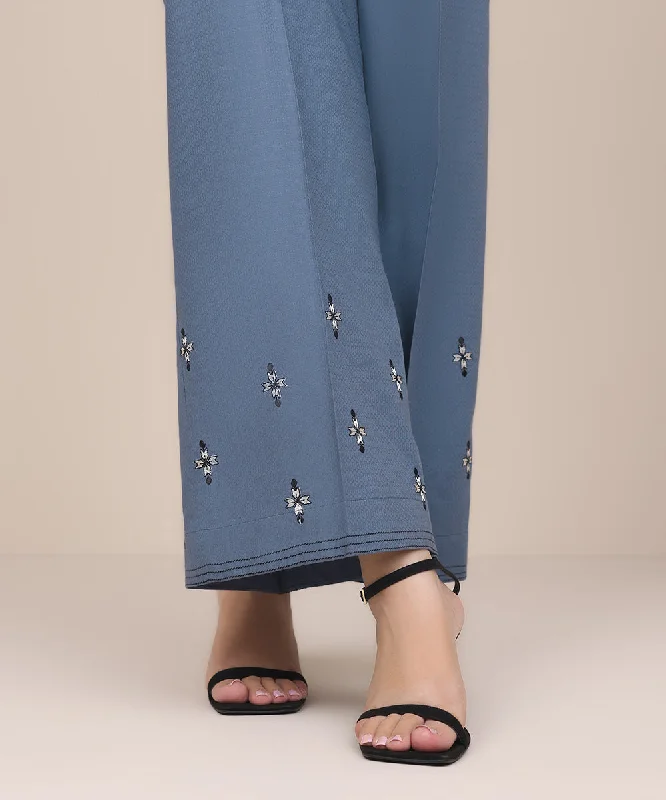 Embellished Dobby Culottes