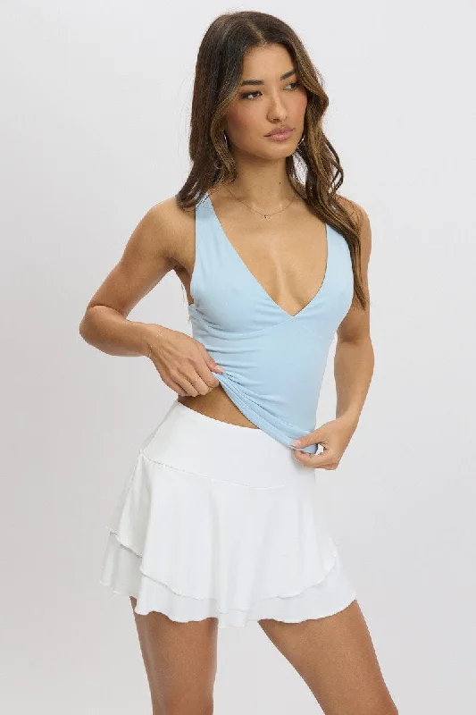 Blue Tank Top Supersoft