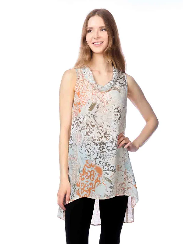 Tianello "Basso" WASHABLE SILK  "Briata" Cowl Tunic