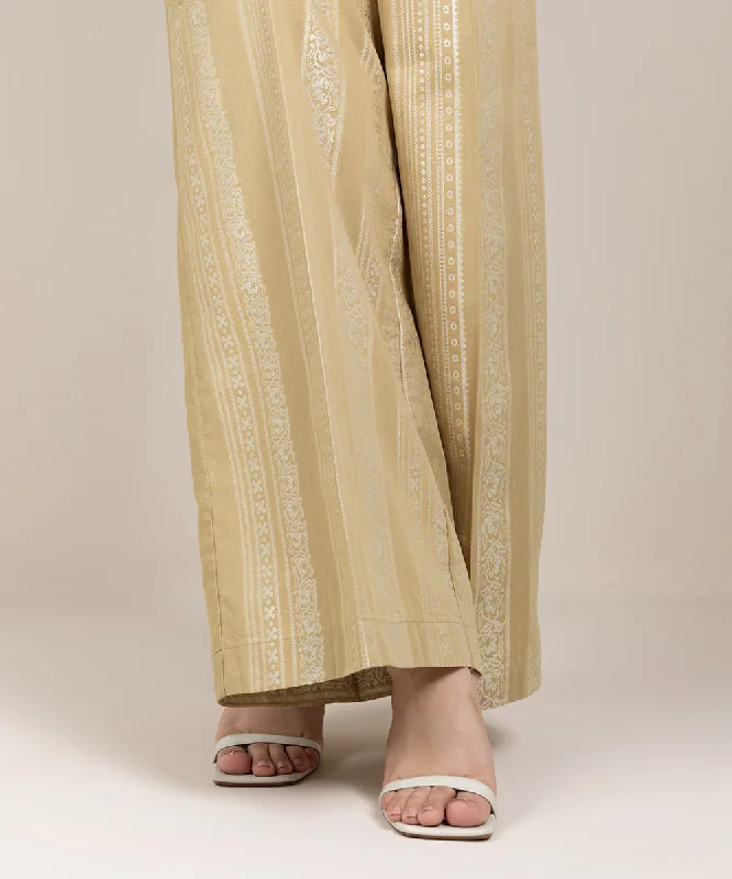 Jacquard Flared Pants