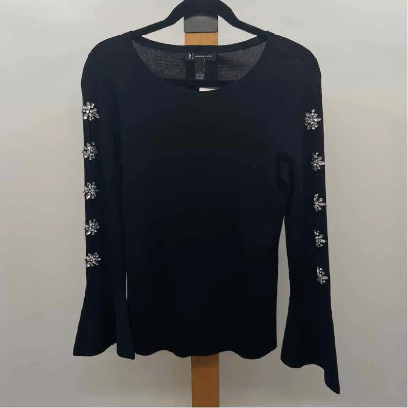 Inc Women's Size S Black Rhinestones Sweater