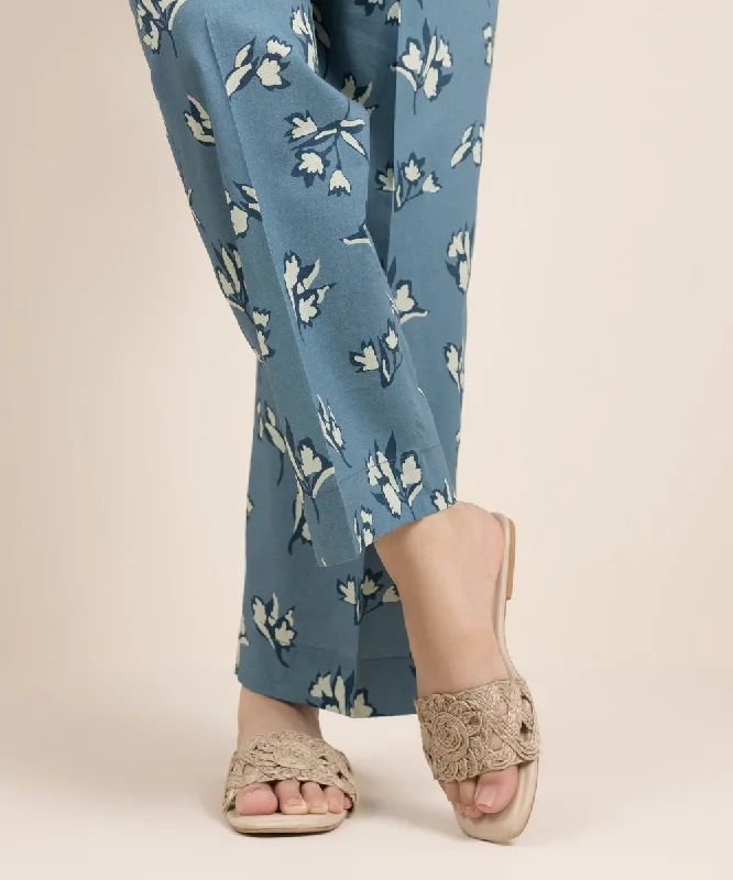 Printed Cotton Viscose Pants