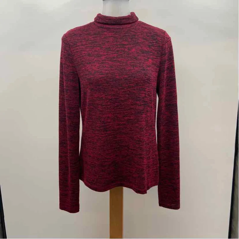 Rag & Bone Women's Size L Red Heathered Long Sleeve Shirt