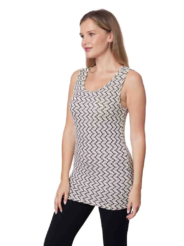 Tianello Taupe "Semina" Knit "Heidie" Tank