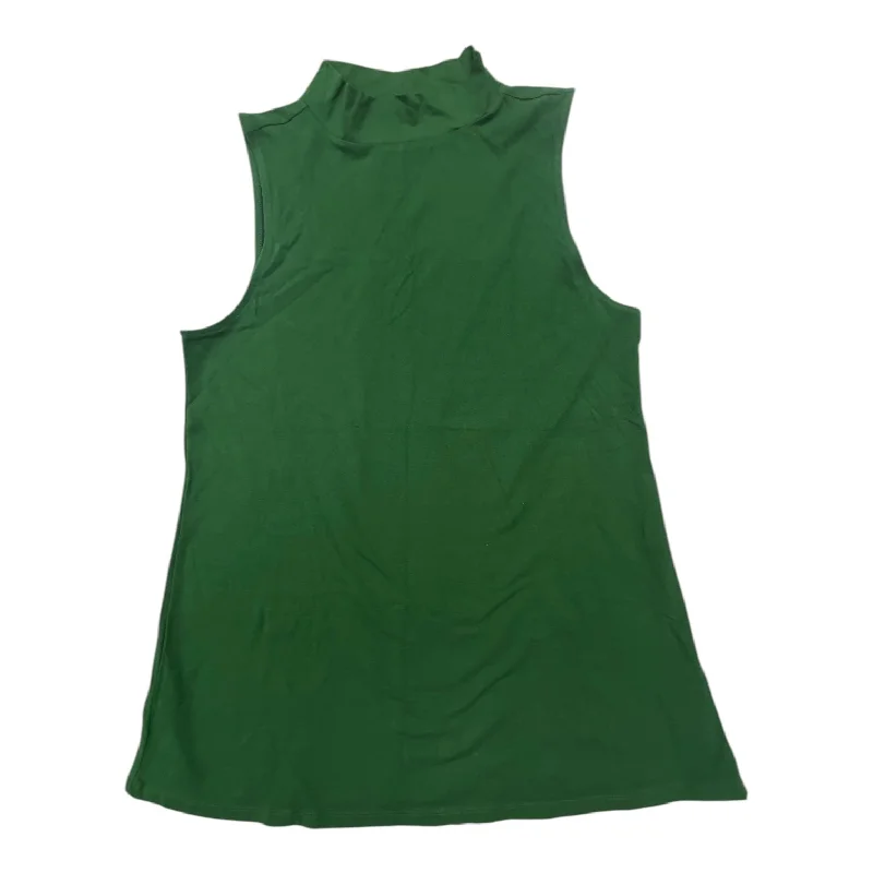 Top Sleeveless By Torrid In Green, Size: 2x