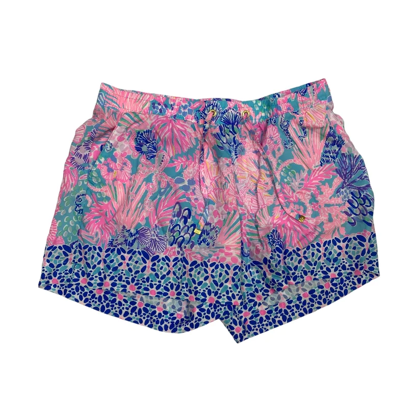 Shorts Designer By Lilly Pulitzer In Blue & Pink, Size: M