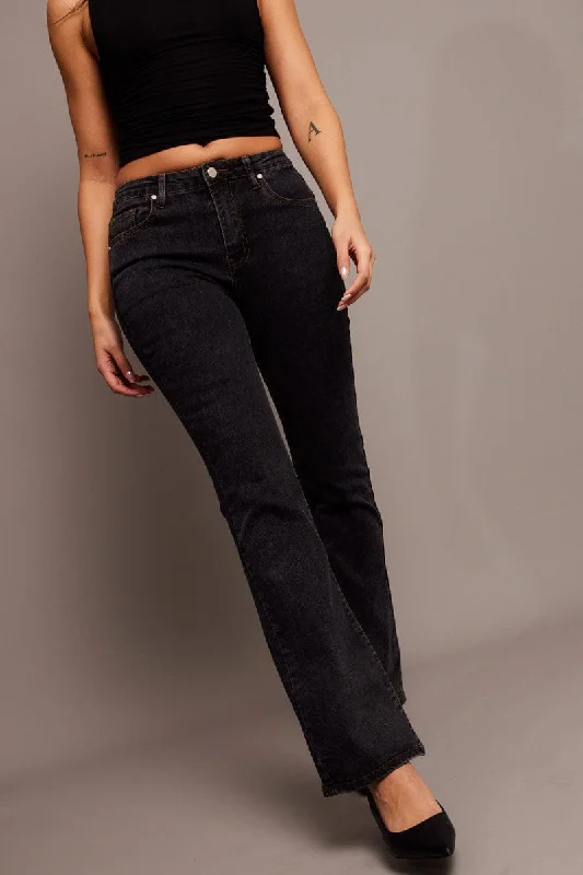 Denim Flare Jean Mid Rise