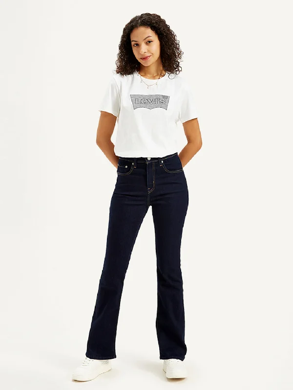 Women's High Rise 725 Slim Bootcut Fit Navy Jeans