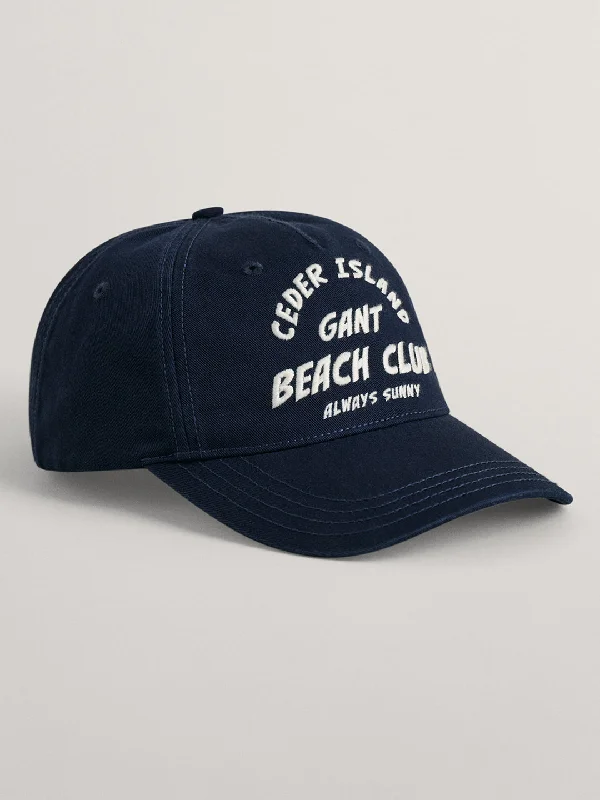 Gant Men Blue Solid Cap