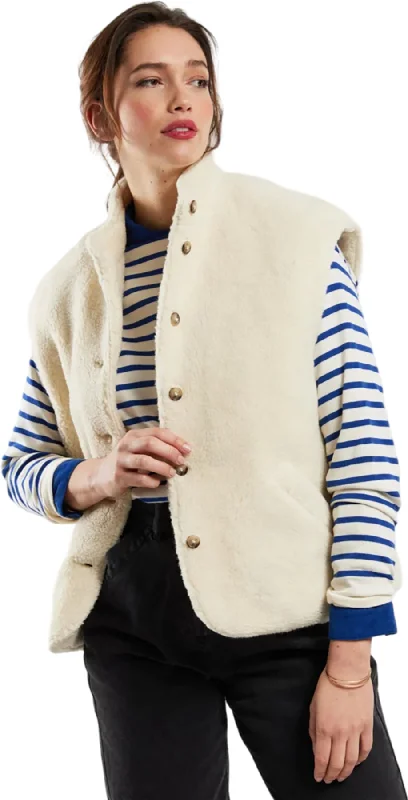 Sleeveless Shearling Jacket - Women's|-|Manteau sans manches en rason - Femme