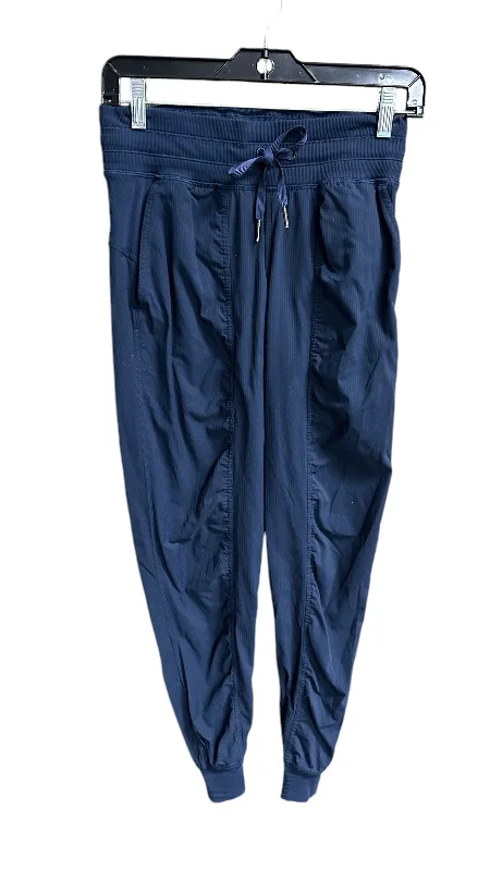 Athletic Pants By Lululemon In Navy, Size: Xs