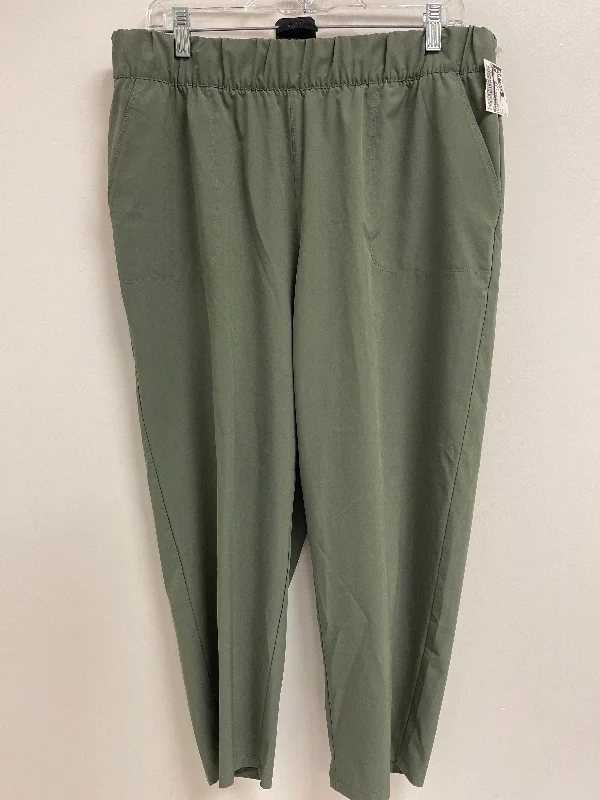 Athletic Pants By Talbots In Green, Size: 12