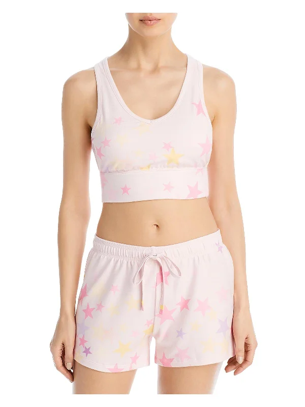 Peachy Party Star Womens Printed Comfy Sleep Tank