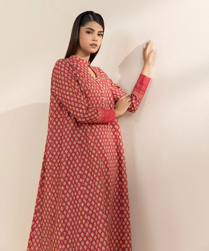 2 Piece - Printed Khaddar Suit