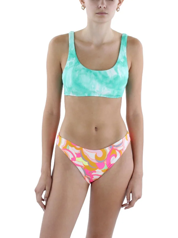 Womens Ombre Nylon Bikini Swim top