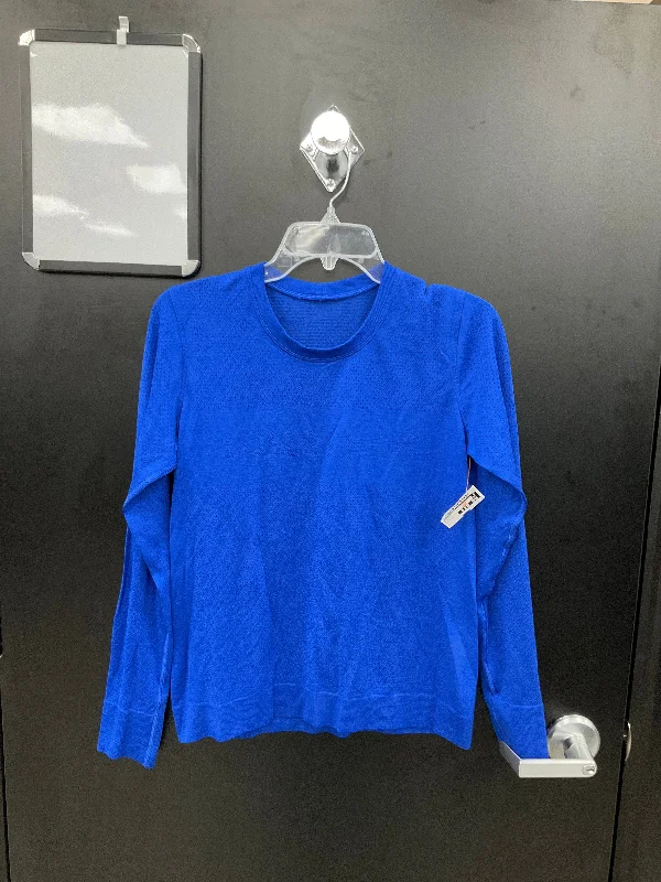 Top Long Sleeve By Lululemon In Blue, Size: 12