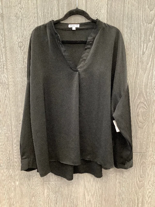 Top Long Sleeve By Ophelia Roe In Black, Size: 3x