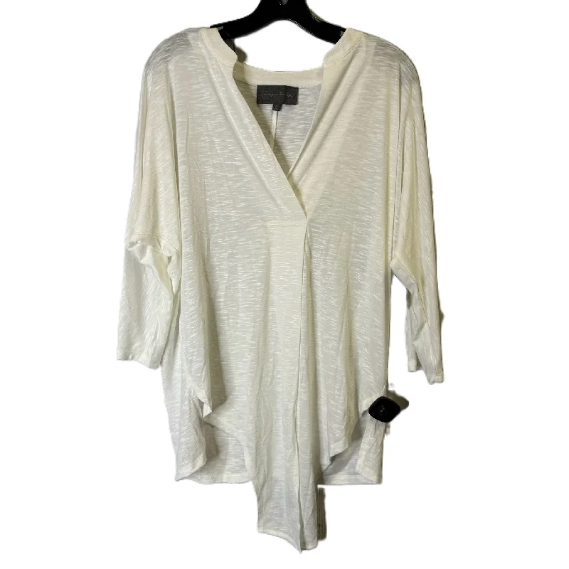 Top Long Sleeve By Sunday In Brooklyn In Cream, Size: M