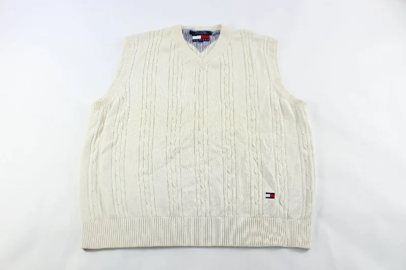 Tommy Hilfiger Embroidered Logo White Vest