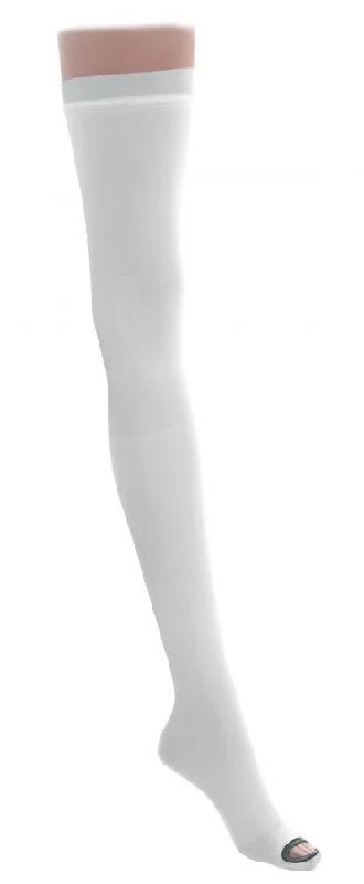 EMS Thigh Length Anti-Embolism Stockings White Large Short Box of 6